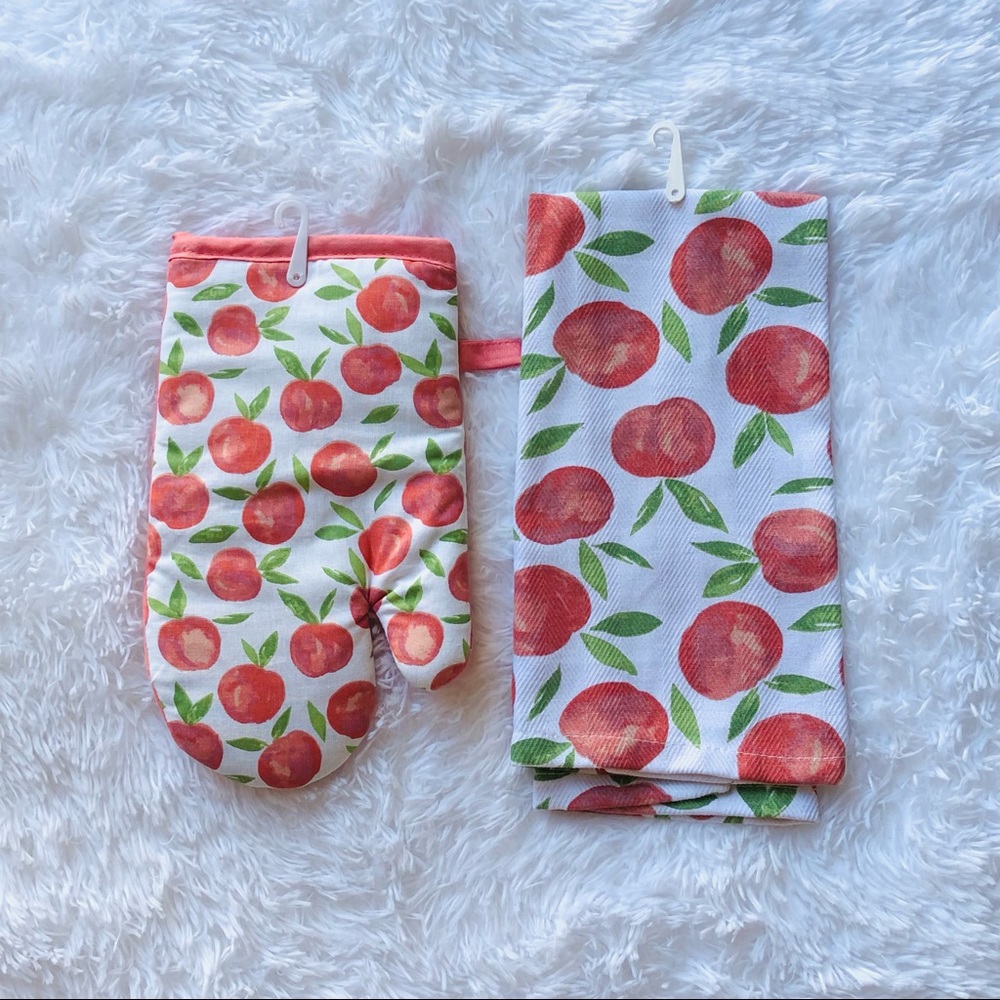 Summer Peach Kitchen Set 2 pc